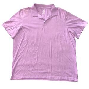 George Mens Golf Polo T Shirt Top Short Sleeves Pullover Collared Lavender XL